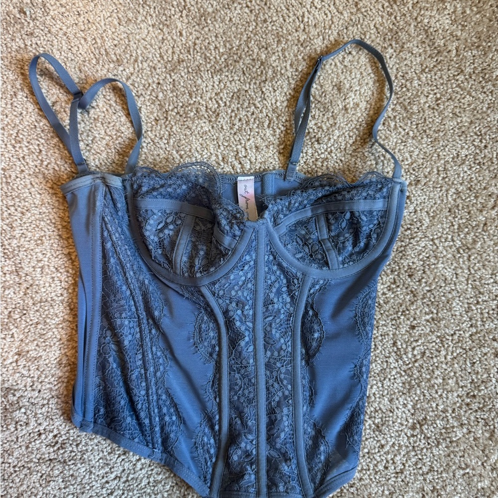 Elegant Blue Lace Women’s Top